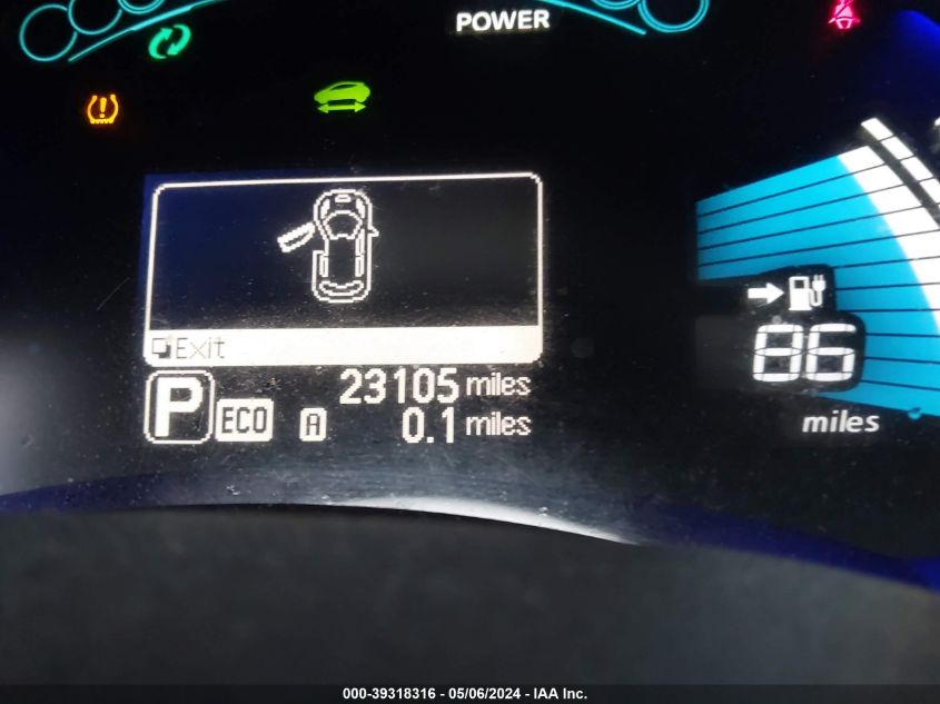 1N4AZ0CP9GC310018 | 2016 NISSAN LEAF