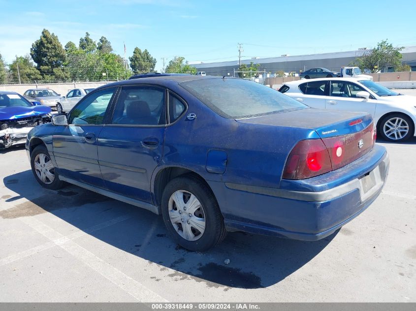 2004 Chevrolet Impala VIN: 2G1WF52E749137701 Lot: 39318449