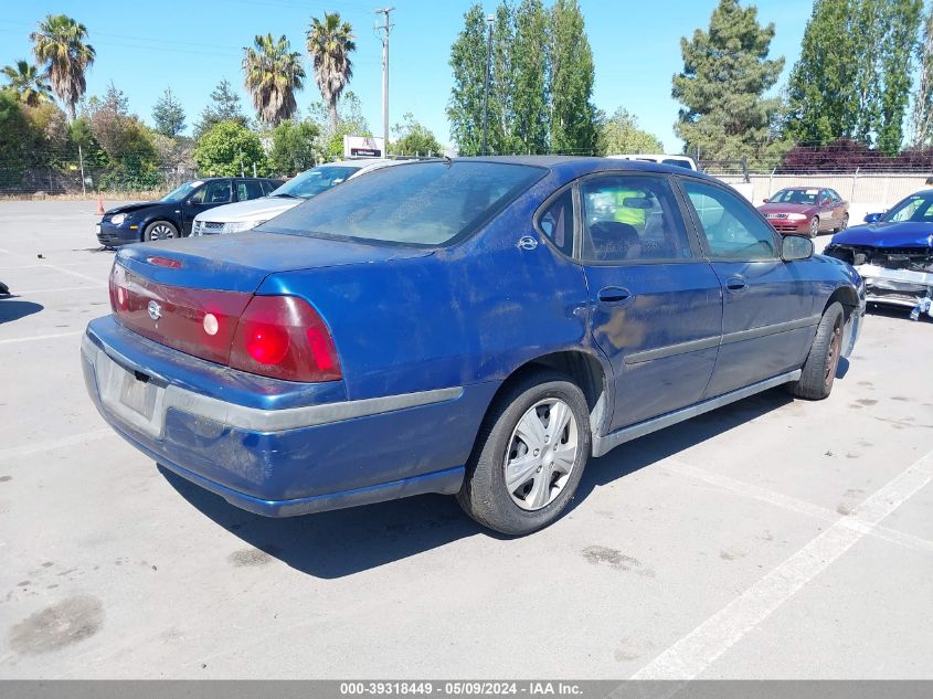 2004 Chevrolet Impala VIN: 2G1WF52E749137701 Lot: 39318449