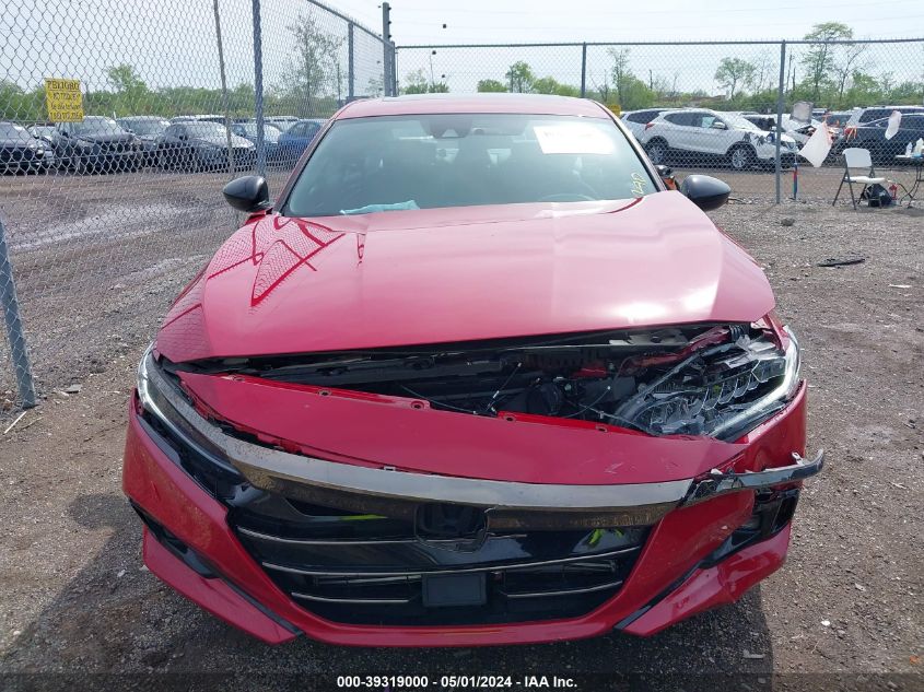 2021 Honda Accord Sport 2.0T VIN: 1HGCV2F32MA026242 Lot: 39319000