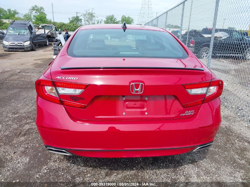 2021 Honda Accord Sport 2.0T VIN: 1HGCV2F32MA026242 Lot: 39319000