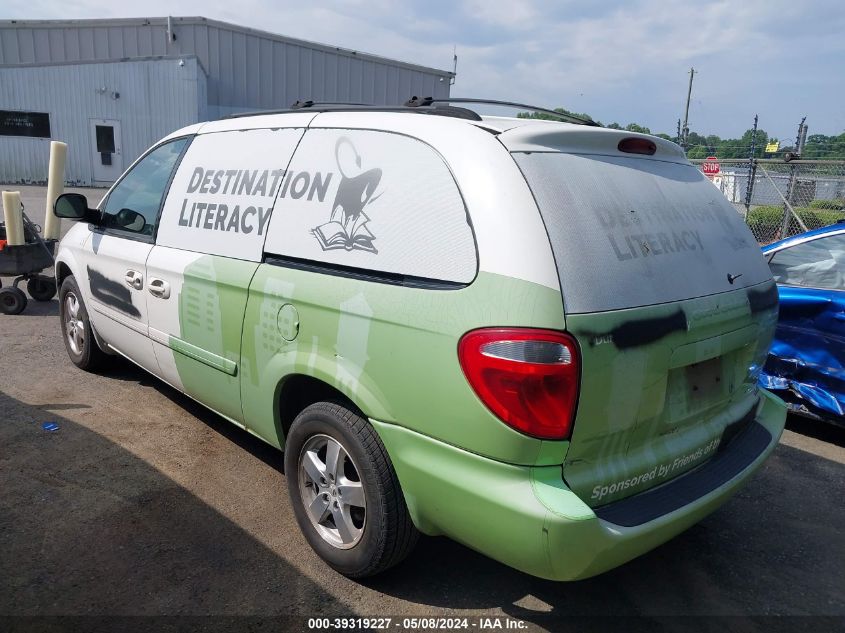 2007 Dodge Grand Caravan Sxt VIN: 2D4GP44L97R143327 Lot: 39319227