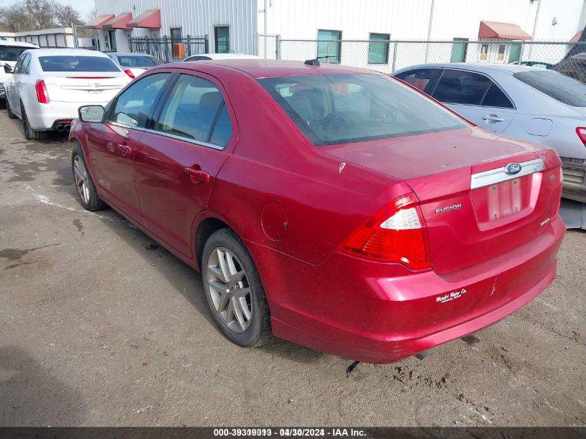 2012 Ford Fusion Sel VIN: 3FAHP0JG6CR292533 Lot: 39319313