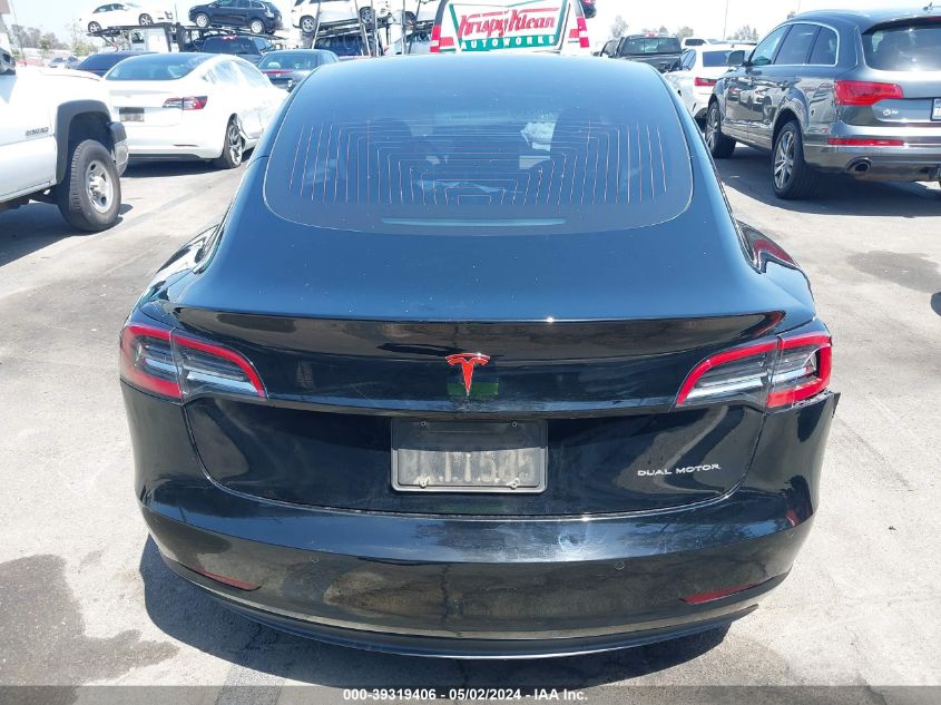 2019 Tesla Model 3 Long Range/Mid Range/Standard Range/Standard Range Plus VIN: 5YJ3E1EA5KF300563 Lot: 39319406