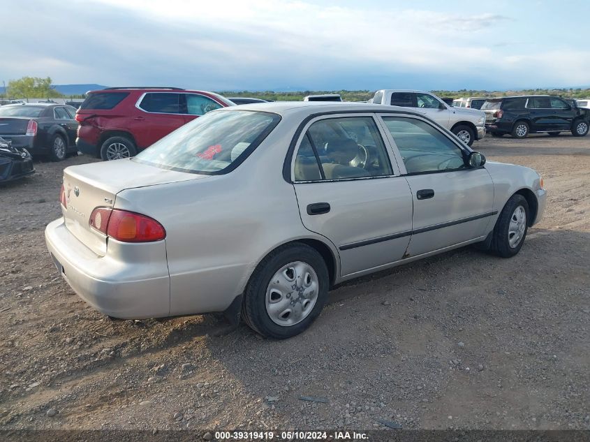 2001 Toyota Corolla Ce VIN: 2T1BR12EX1C435371 Lot: 39319419