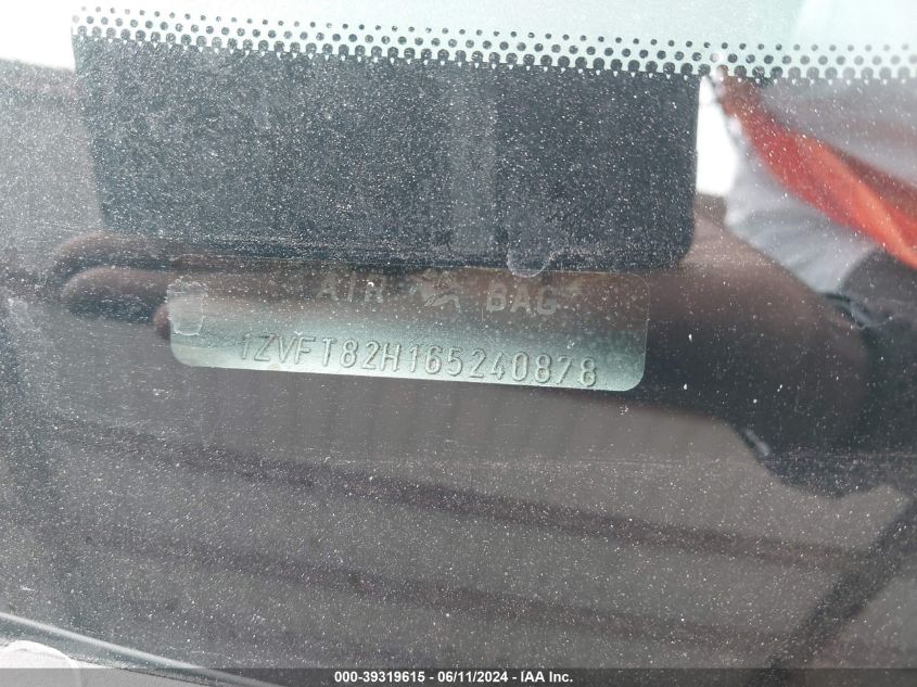 2006 Ford Mustang Gt VIN: 1ZVFT82H165240878 Lot: 39319615