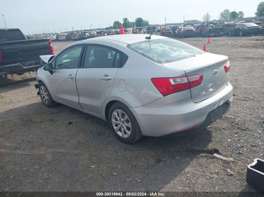 2016 Kia Rio Lx VIN: KNADM4A39G6687005 Lot: 39319842