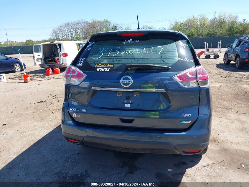 2014 Nissan Rogue S VIN: 5N1AT2MV6EC851265 Lot: 39320027