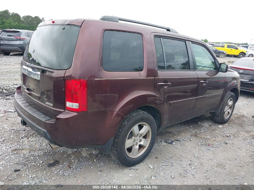 2010 Honda Pilot Ex-L VIN: 5FNYF4H66AB039731 Lot: 39320148