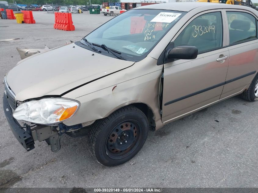 2006 Toyota Corolla Ce VIN: 1NXBR32E36Z607581 Lot: 39320149