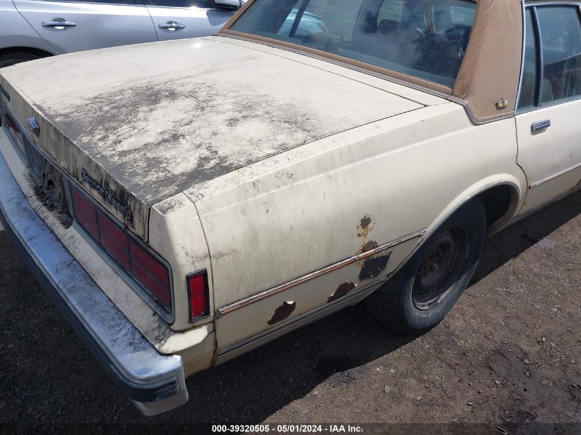 1986 Chevrolet Caprice Classic VIN: 1G1BN69H8G9126823 Lot: 39320505