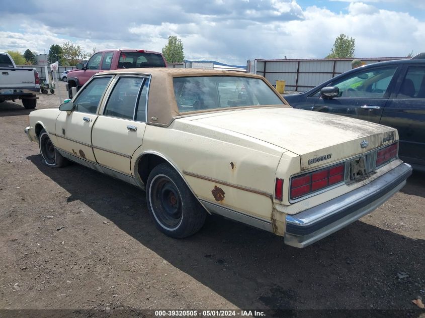 1986 Chevrolet Caprice Classic VIN: 1G1BN69H8G9126823 Lot: 39320505