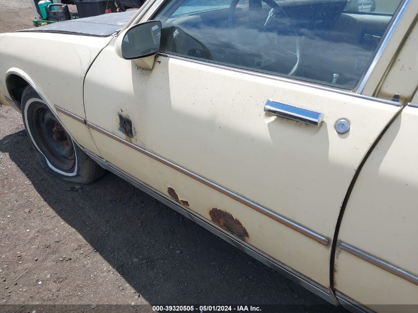 1986 Chevrolet Caprice Classic VIN: 1G1BN69H8G9126823 Lot: 39320505