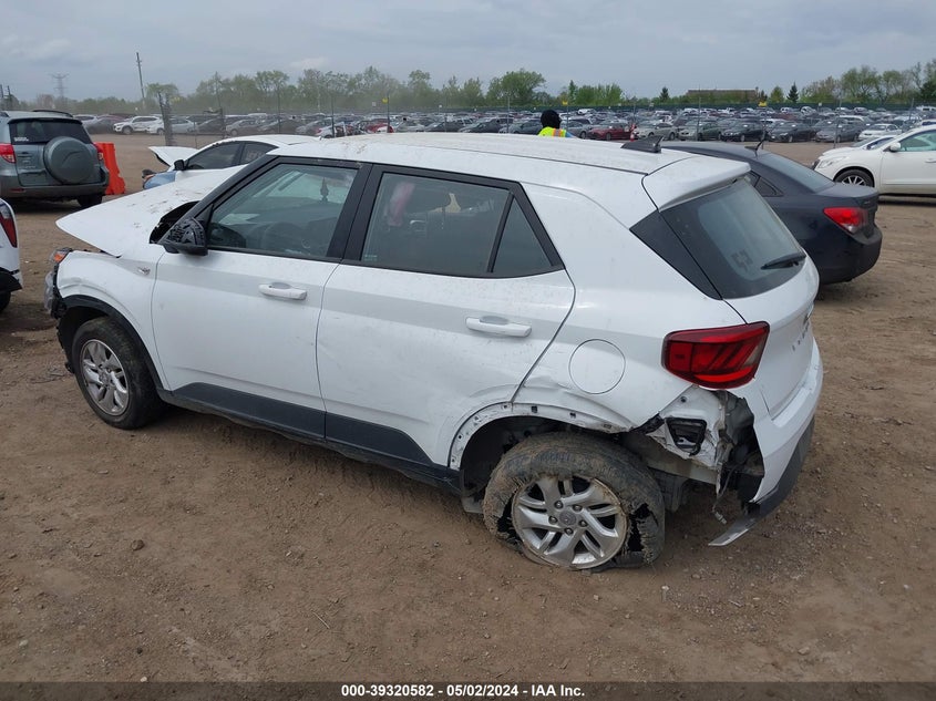 2022 Hyundai Venue Se VIN: KMHRB8A37NU186494 Lot: 39320582