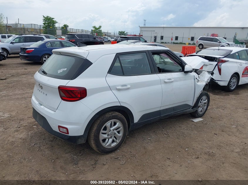 2022 Hyundai Venue Se VIN: KMHRB8A37NU186494 Lot: 39320582