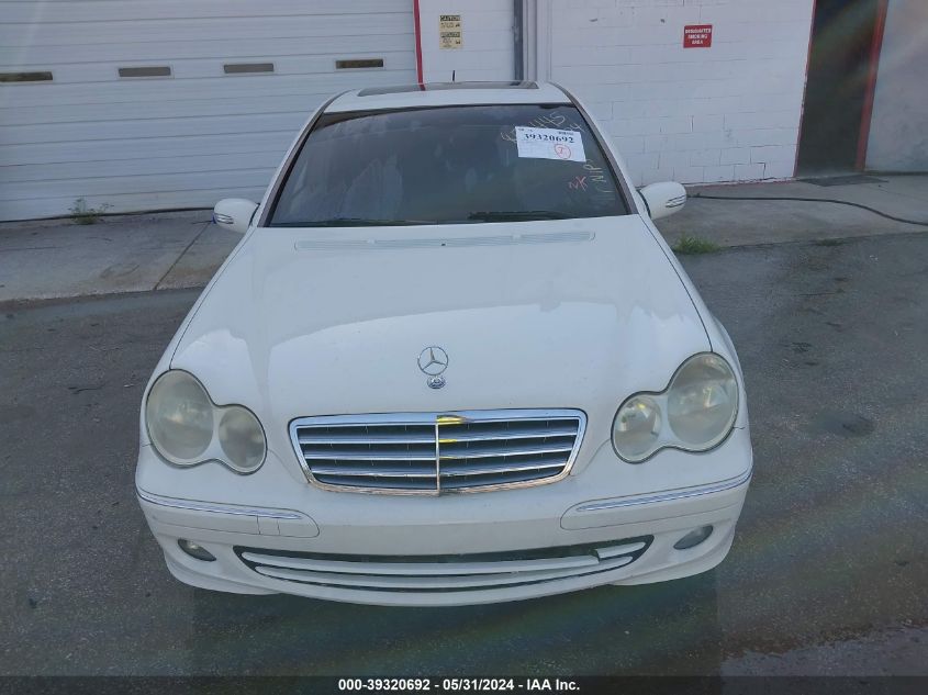2007 Mercedes-Benz C 280 Luxury VIN: WDBRF54J77F850445 Lot: 39320692