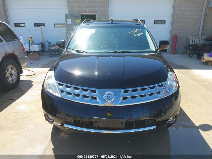 2006 Nissan Murano Sl VIN: JN8AZ08W96W537270 Lot: 39320727