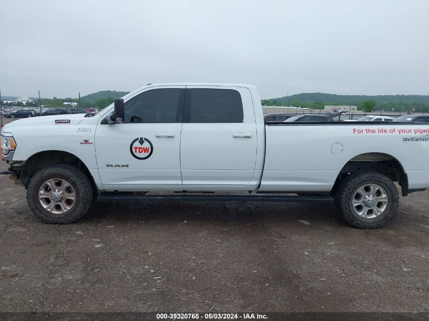 2022 Ram 2500 Big Horn 4X4 8' Box VIN: 3C6UR5JL1NG320788 Lot: 39320765