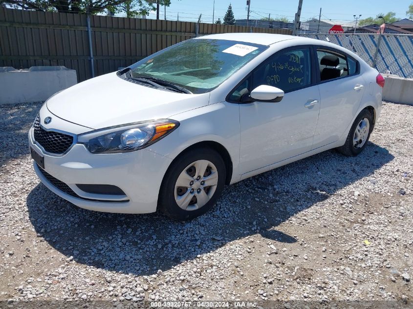 2016 Kia Forte Lx VIN: KNAFK4A60G5614894 Lot: 39320767