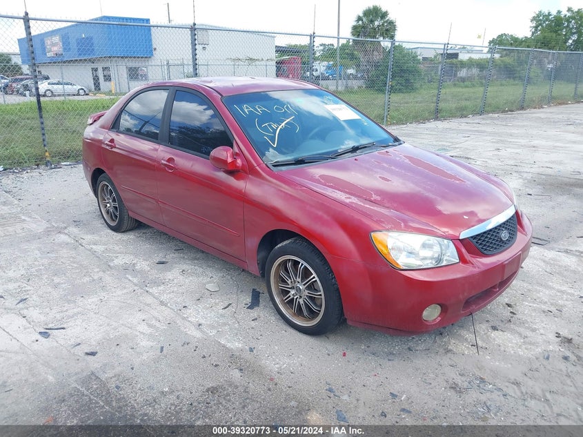 2004 Kia Spectra Ex/Lx VIN: KNAFE121145030296 Lot: 39320773