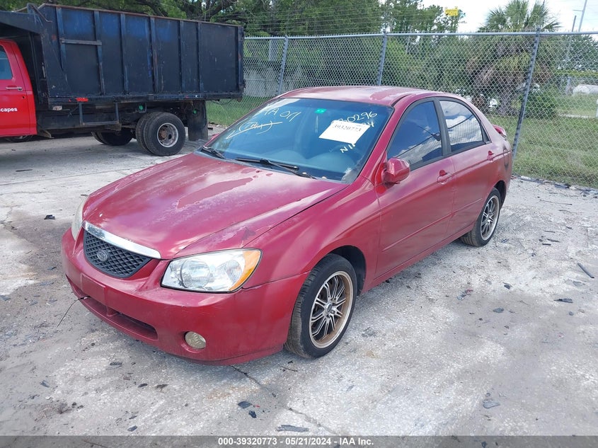 2004 Kia Spectra Ex/Lx VIN: KNAFE121145030296 Lot: 39320773