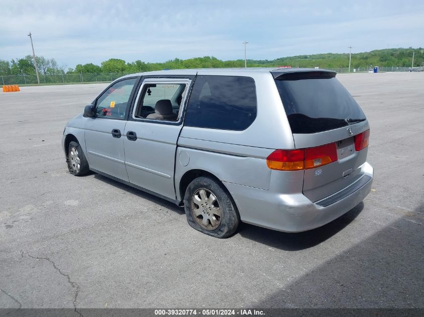 2002 Honda Odyssey Lx VIN: 2HKRL18542H566608 Lot: 39320774
