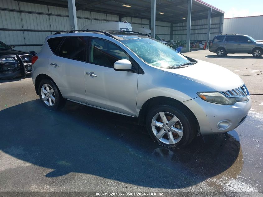 2009 Nissan Murano Sl VIN: JN8AZ18U99W015392 Lot: 39320786