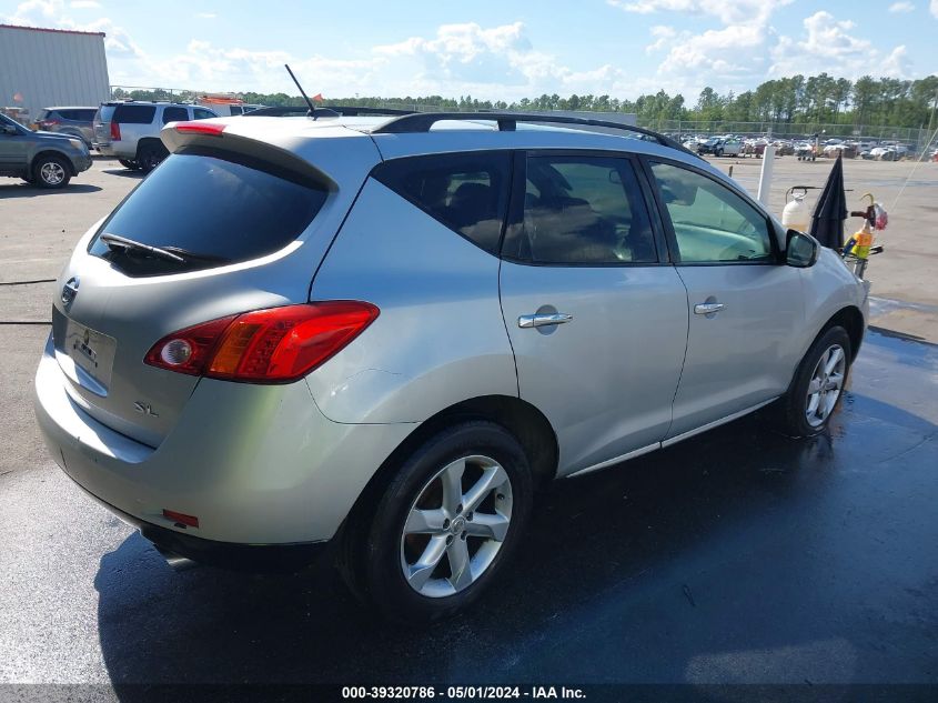 2009 Nissan Murano Sl VIN: JN8AZ18U99W015392 Lot: 39320786