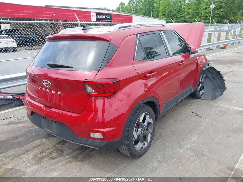 2022 Hyundai Venue Sel VIN: KMHRC8A37NU184774 Lot: 39320880