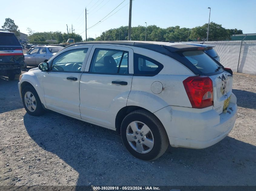 2007 Dodge Caliber VIN: 1B3HB28B77D134040 Lot: 39320918