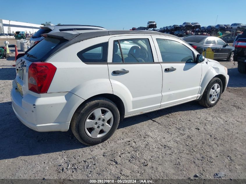 2007 Dodge Caliber VIN: 1B3HB28B77D134040 Lot: 39320918