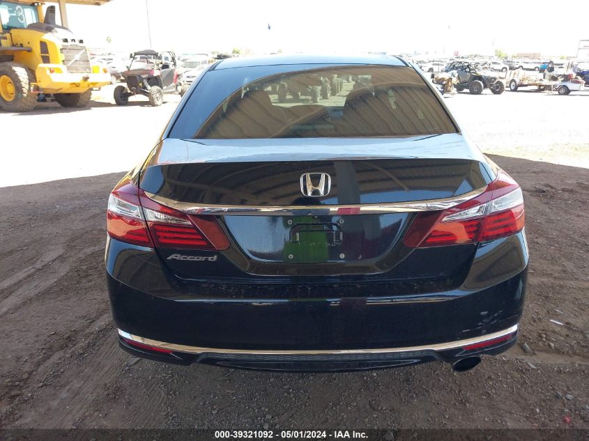 2017 Honda Accord Lx VIN: 1HGCR2F3XHA245881 Lot: 39321092