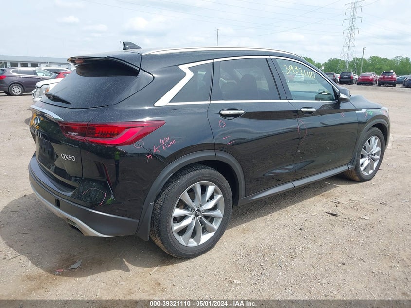 2022 Infiniti Qx50 Luxe Awd VIN: 3PCAJ5BB6NF110413 Lot: 39321110