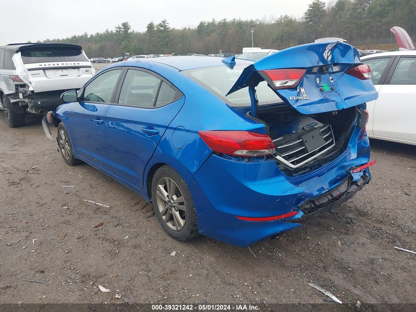 VIN 5NPD84LF6JH373954 2018 HYUNDAI ELANTRA SEL/VALUE/LIMITED