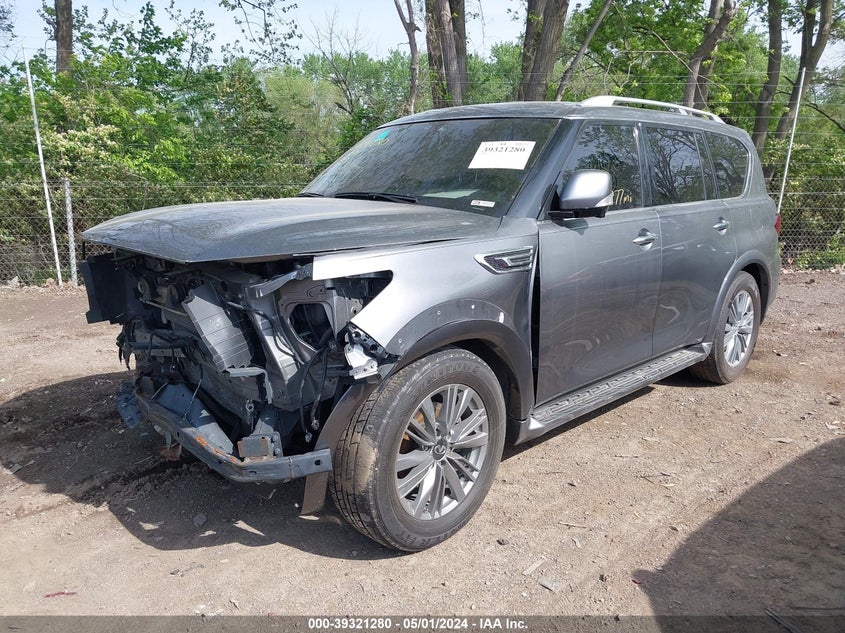 2021 Infiniti Qx80 Luxe Awd VIN: JN8AZ2AE5M9270038 Lot: 39321280