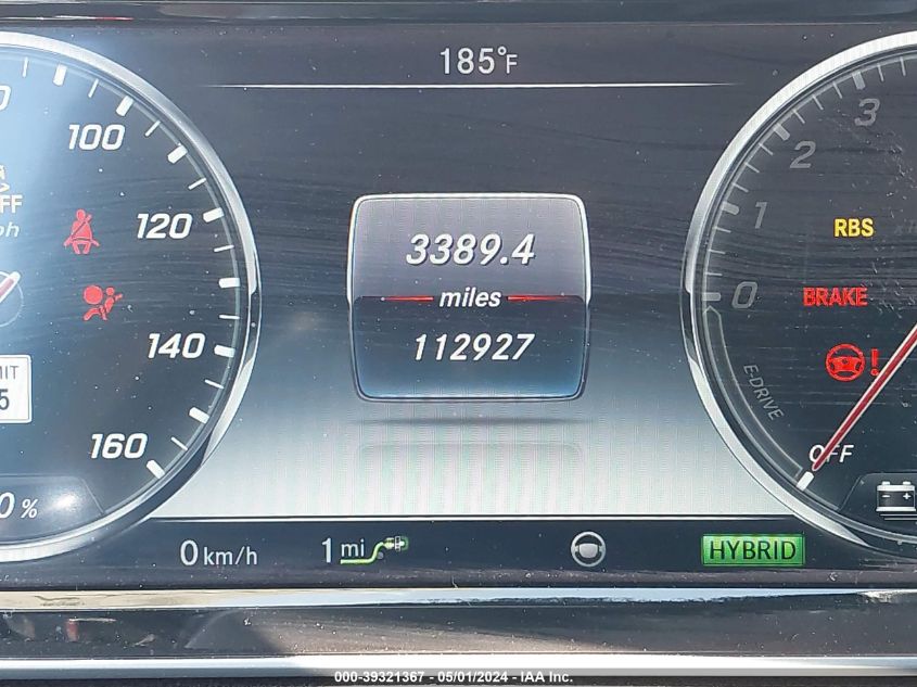 2016 MERCEDES-BENZ S 550 PLUG-IN HYBRID - WDDUG6DB0GA253311