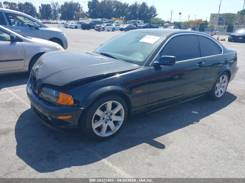 2001 BMW 325Ci VIN: WBABN33411JW49017 Lot: 39321403