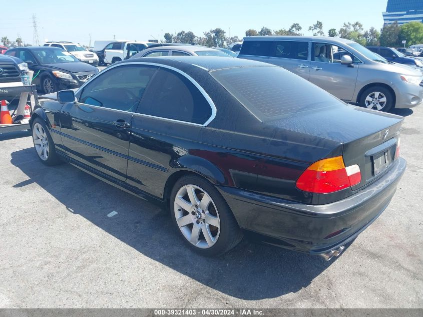 2001 BMW 325Ci VIN: WBABN33411JW49017 Lot: 39321403