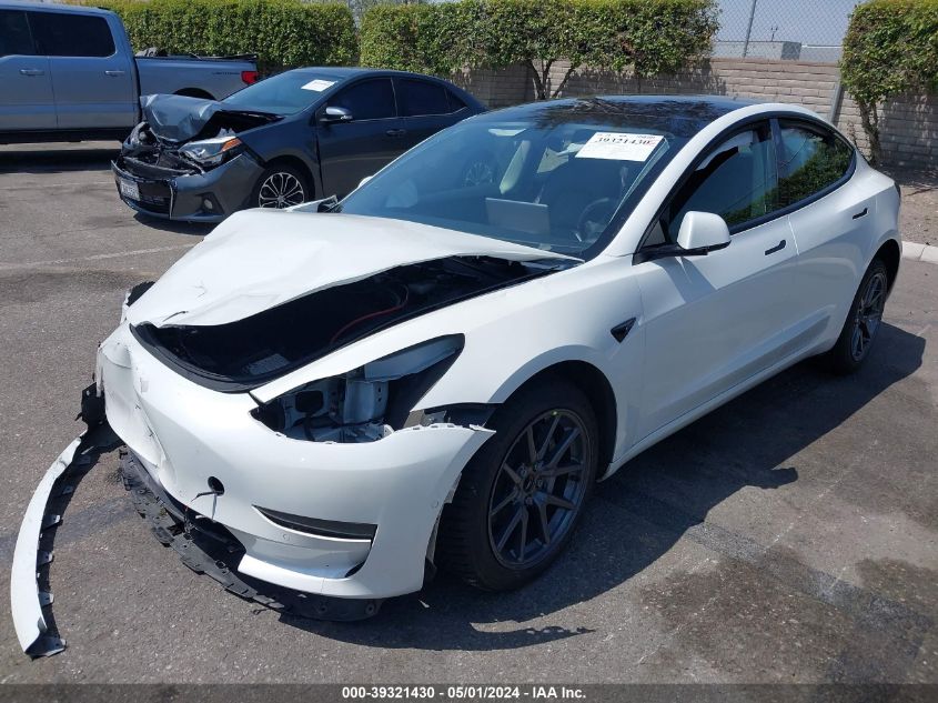 2022 Tesla Model 3 Rear-Wheel Drive VIN: 5YJ3E1EA6NF142755 Lot: 39321430