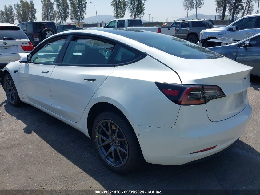 2022 Tesla Model 3 Rear-Wheel Drive VIN: 5YJ3E1EA6NF142755 Lot: 39321430