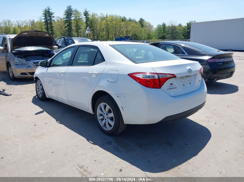 2014 Toyota Corolla Le VIN: 2T1BURHE7EC065250 Lot: 39321706