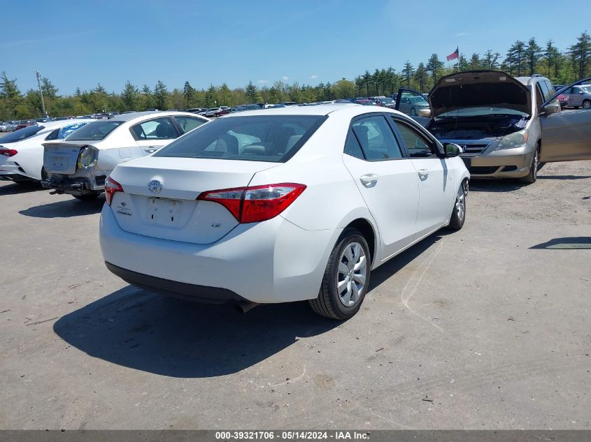 2014 Toyota Corolla Le VIN: 2T1BURHE7EC065250 Lot: 39321706