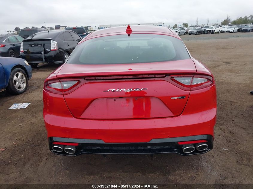 2021 Kia Stinger Gt-Line VIN: KNAE15LAXM6089970 Lot: 39321844