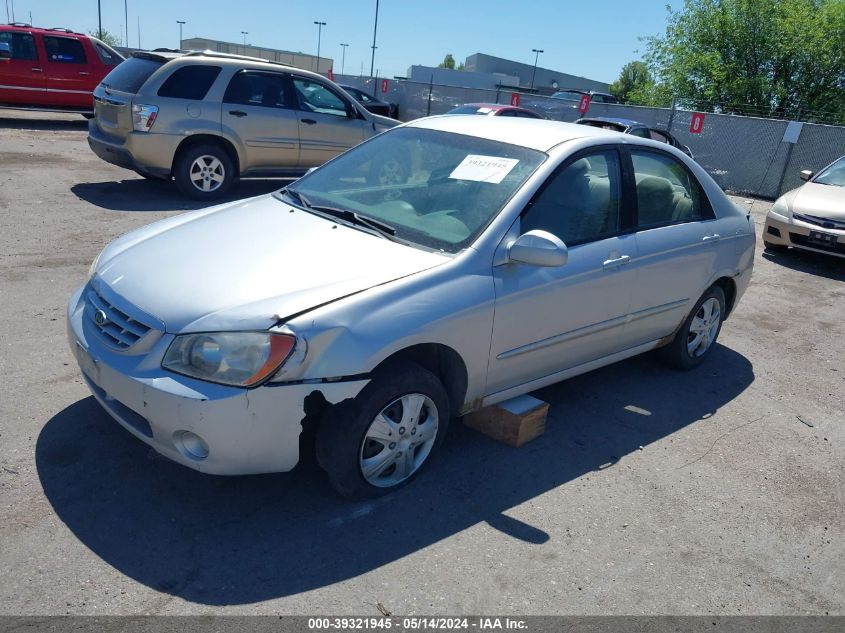 2006 Kia Spectra Ex/Lx/Sx VIN: KNAFE121565365886 Lot: 39321945