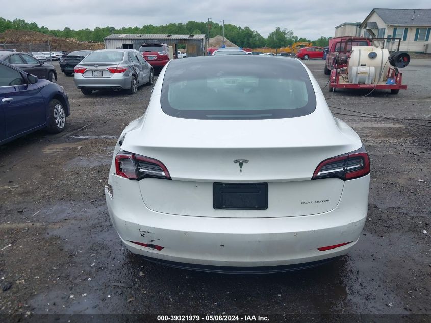 2020 Tesla Model 3 Long Range Dual Motor All-Wheel Drive VIN: 5YJ3E1EB3LF618823 Lot: 39321979