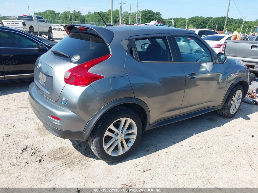 2014 Nissan Juke Sv VIN: JN8AF5MR7ET450442 Lot: 39322116