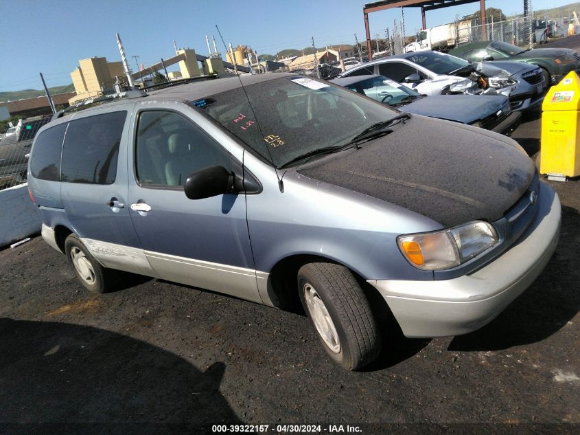 2000 Toyota Sienna Xle VIN: 4T3ZF13C6YU254322 Lot: 39322157