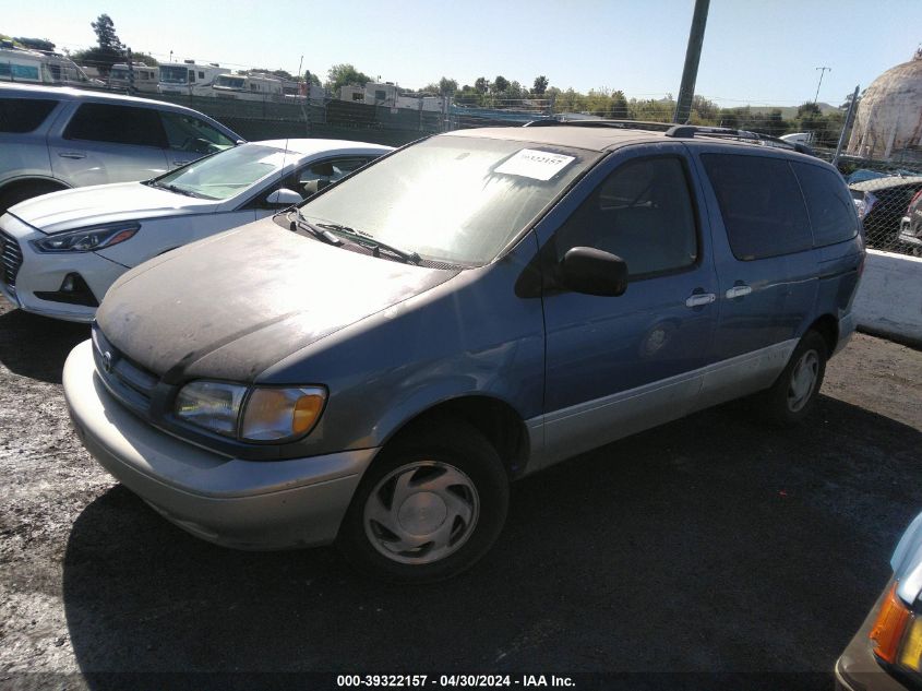 2000 Toyota Sienna Xle VIN: 4T3ZF13C6YU254322 Lot: 39322157