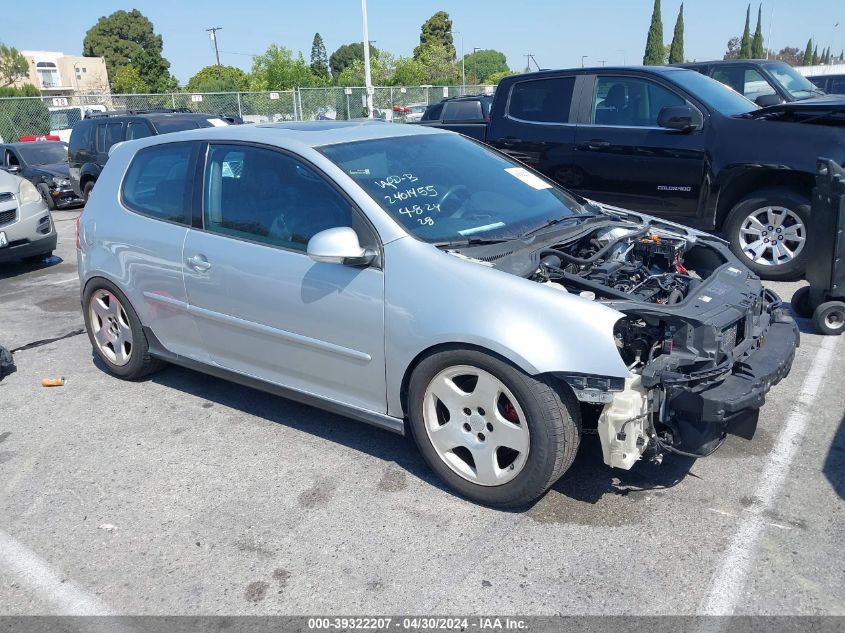 2006 Volkswagen Gti 2-Door VIN: WVWEV71K76W144909 Lot: 39322207