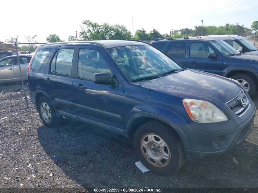 2005 Honda Cr-V Lx VIN: SHSRD78515U306307 Lot: 39322299